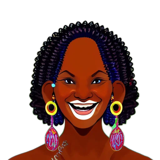jewelry, face, cartoon, photorealistic, pixel art, concept art, adult, black transparent PNG cut-out