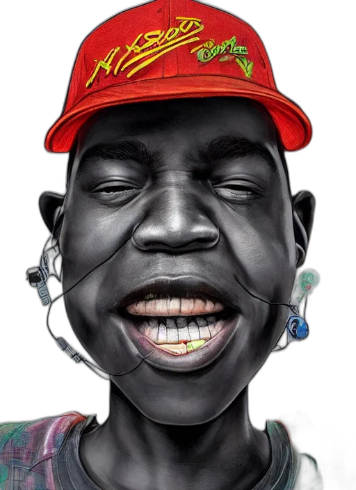 face, mask, jewelry, hat, photorealistic, cartoon, concept art, comic book art transparent PNG cut-out