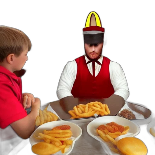 food, robot, hat, creature transparent PNG cut-out