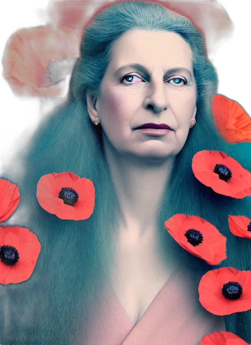 medium, close, portrait, queen transparent PNG cut-out
