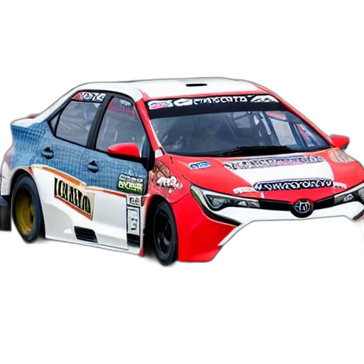 car, 3d render, toyota, corolla transparent PNG cut-out