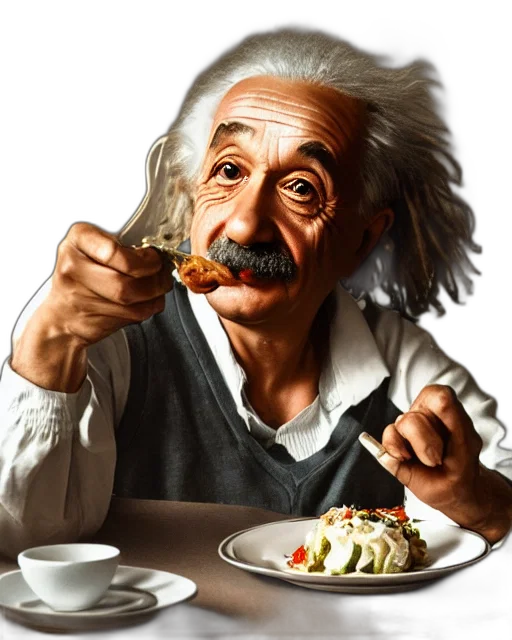 food, face, animal, hair, photorealistic, concept art, portrait, albert transparent PNG cut-out