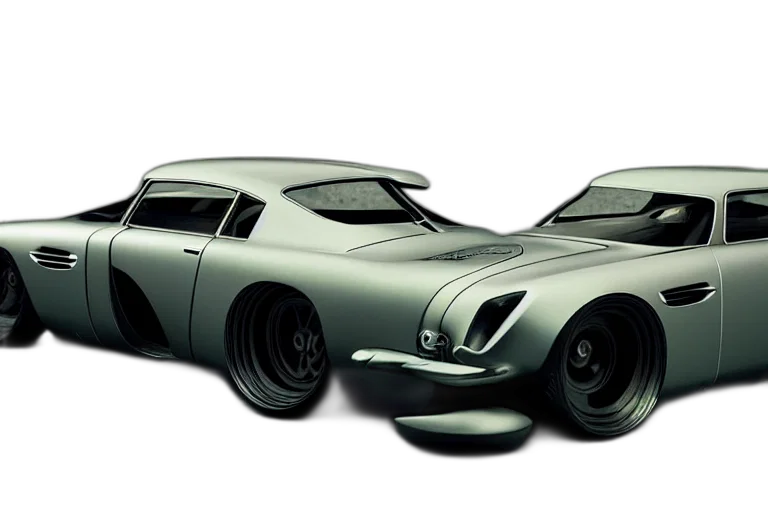 car, 3d render, photorealistic, concept art, cyberpunk, aston, martin, concept transparent PNG cut-out