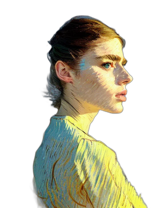 face, mask, dress, hair transparent PNG cut-out