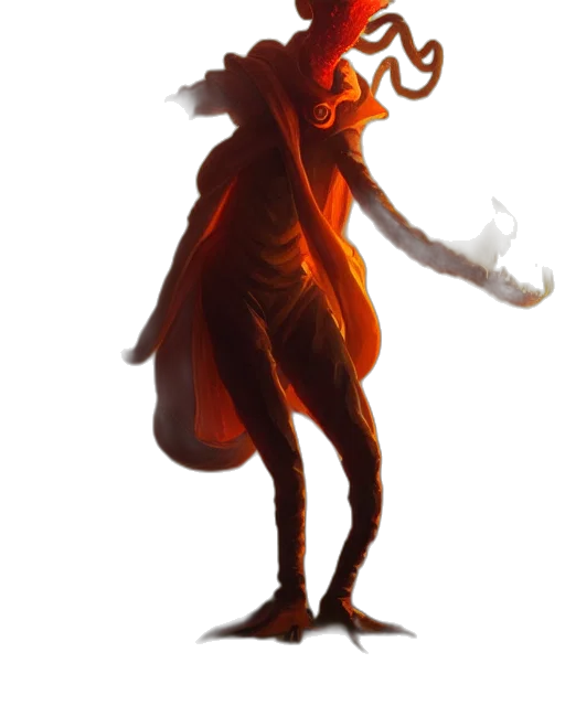 staff, mask, creature, dragon, concept art, fantasy art, pixel art, comic book art transparent PNG cut-out