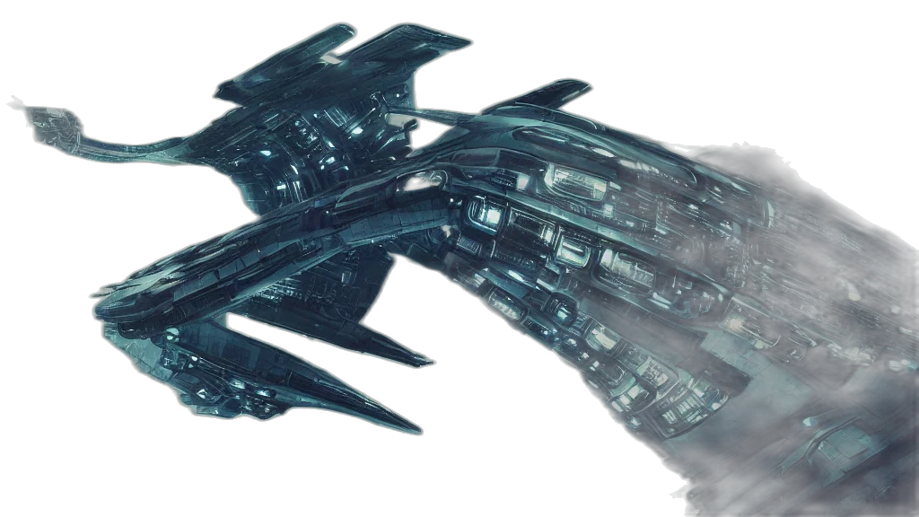 robot, weapon, dragon, concept art, cyberpunk, 3d render, outer space, bladerunner transparent PNG cut-out