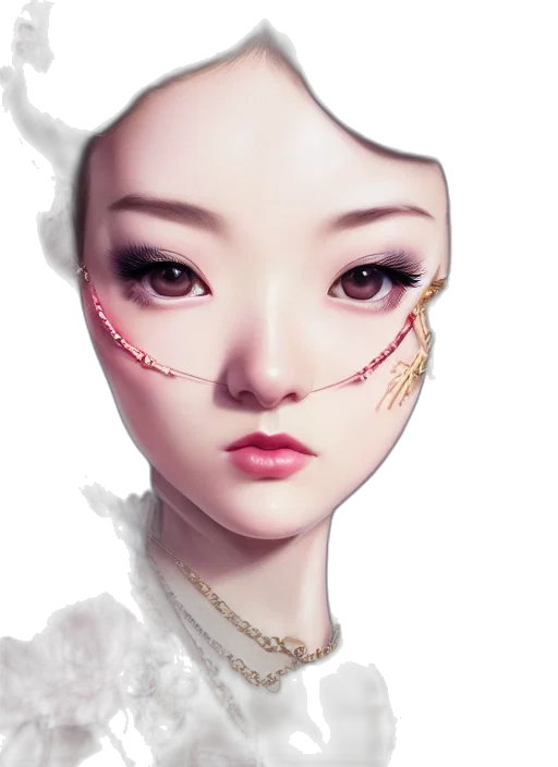 face, mask, creature, dragon transparent PNG cut-out