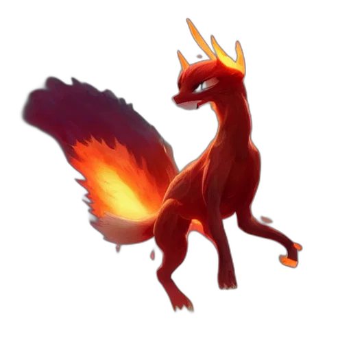 dragon, creature, staff, animal, concept art, fantasy art, pixel art, 3d render transparent PNG cut-out