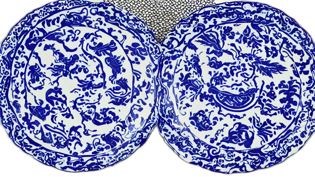 dress, food, jewelry, mask, photorealistic, blue, plate, nerikomi transparent PNG cut-out