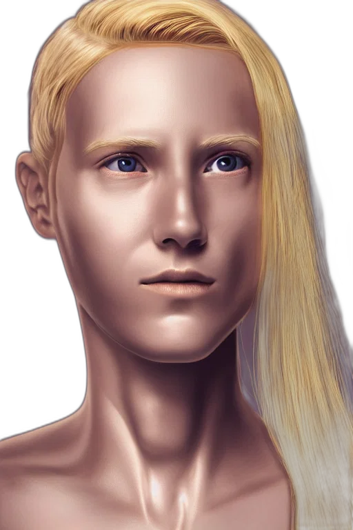 face, hair, mask, robot, photorealistic, 3d render, concept art, fantasy art transparent PNG cut-out
