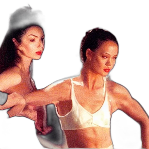 photorealistic, film, still, dancer transparent PNG cut-out