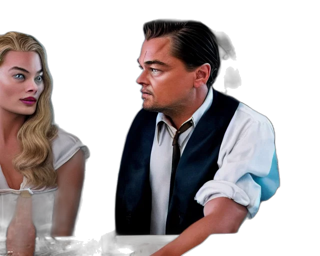 concept art, photorealistic, leonardo, dicaprio transparent PNG cut-out