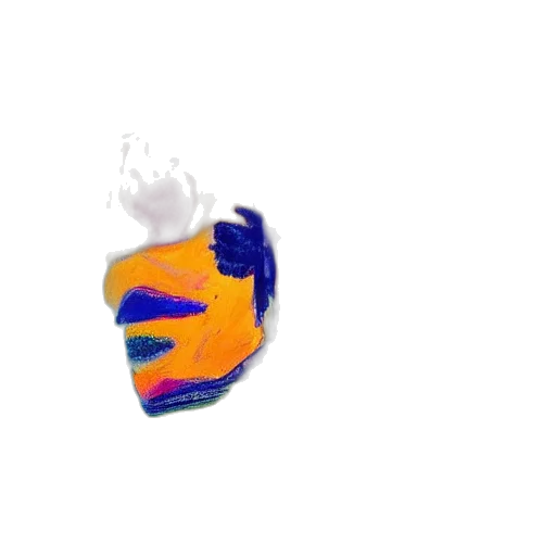mask, crown, face, hat, pixel art, 3d render, vaporwave, concept art transparent PNG cut-out