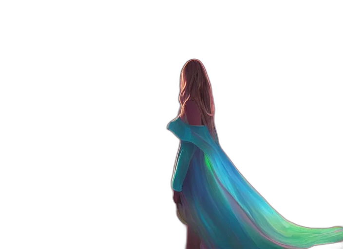 dress, hair, sword, bottle transparent PNG cut-out