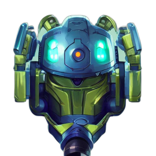 robot, weapon, staff, mask transparent PNG cut-out