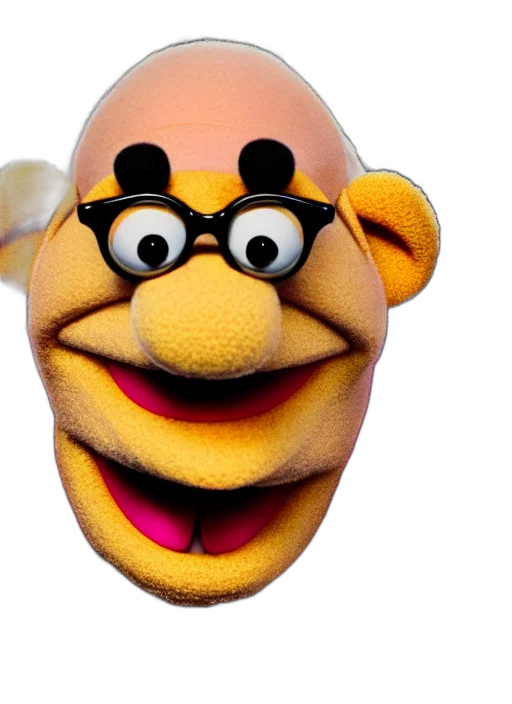 mask, face, 3d render, photorealistic, studio, portrait, still, muppet transparent PNG cut-out