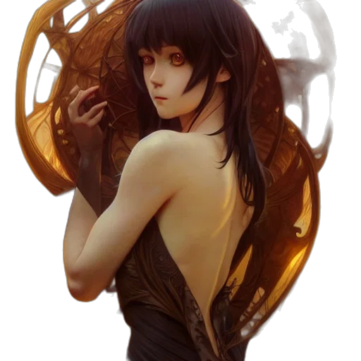 dress, mask, dragon, face, fantasy art, concept art, photorealistic, cyberpunk transparent PNG cut-out