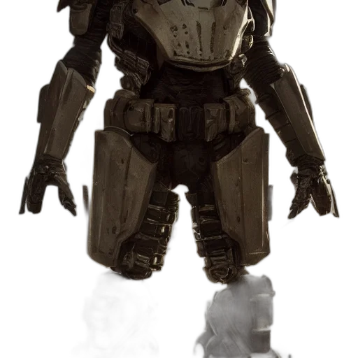 robot, weapon, concept art, 3d render transparent PNG cut-out