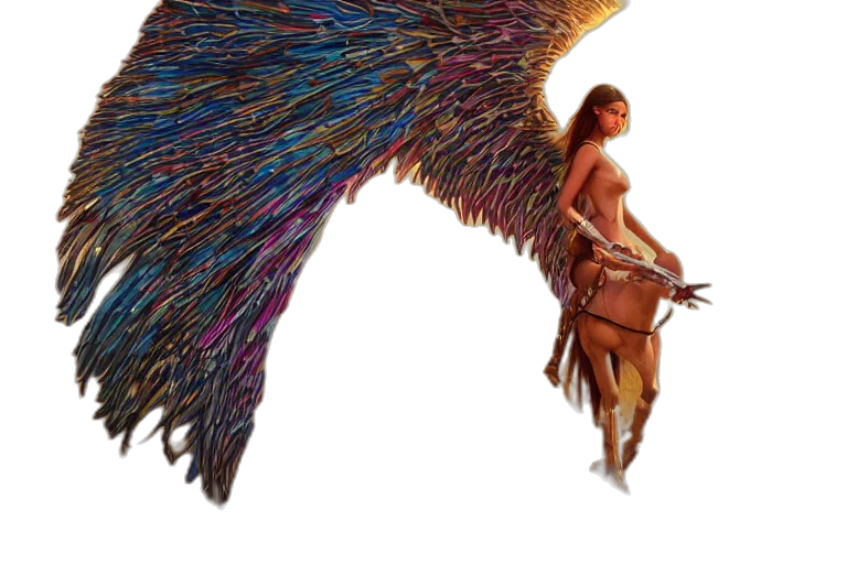 animal, fantasy art, concept art, pixel art, oil painting, wide, shot, dslr transparent PNG cut-out