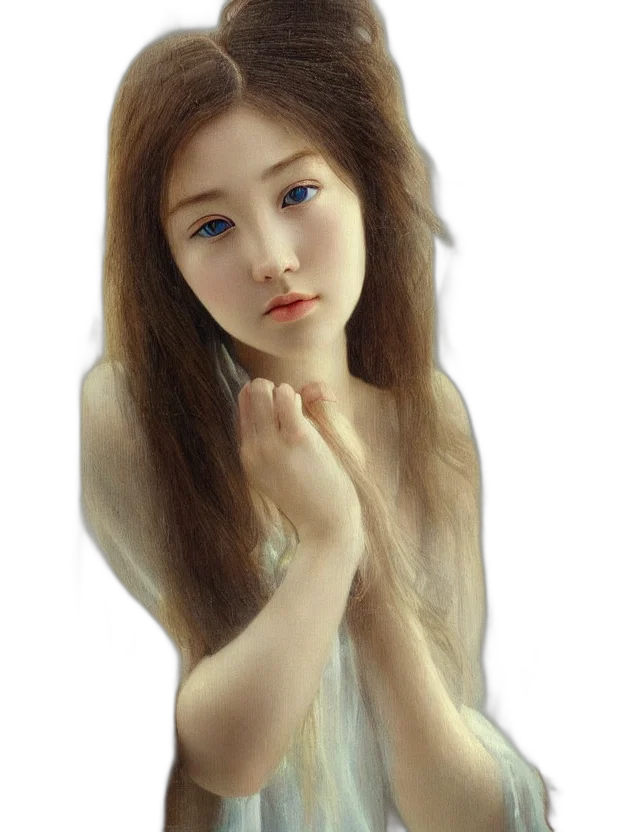 jewelry, face, dress, photorealistic, oil painting, fantasy art, 3d render, forest transparent PNG cut-out