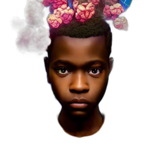 crown, face, hat, flower, concept art, photorealistic, fantasy art, pixel art transparent PNG cut-out