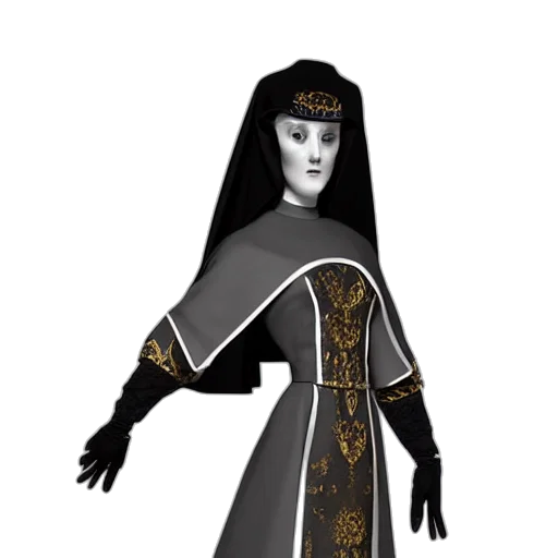 dress, staff, concept art, fantasy art transparent PNG cut-out