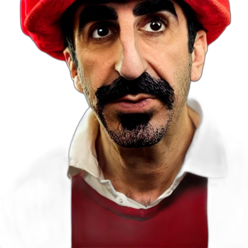 hat, face, mask, staff, photorealistic, cartoon, concept art, 3d render transparent PNG cut-out