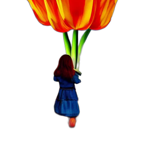 flower, umbrella, crown, dress transparent PNG cut-out