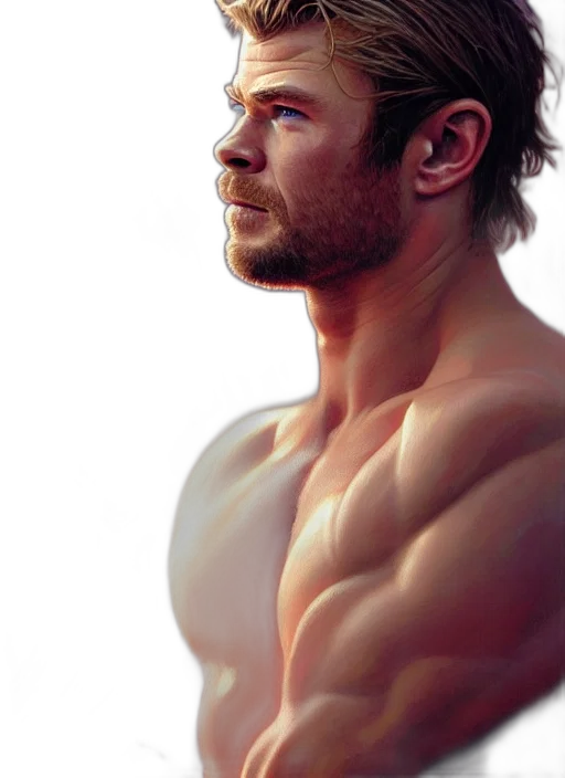 face, photorealistic, oil painting, comic book art transparent PNG cut-out