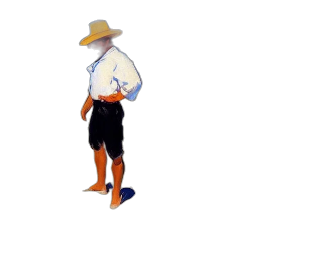 hat, staff, jacket, dress transparent PNG cut-out