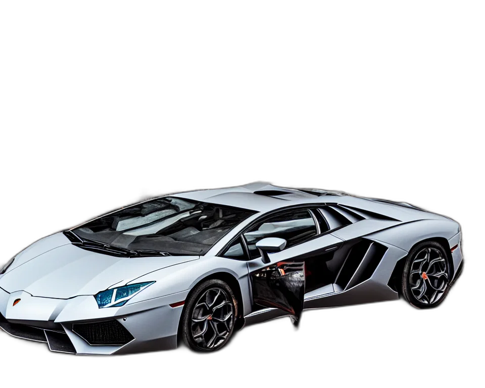 car, weapon, 3d render, photorealistic transparent PNG cut-out