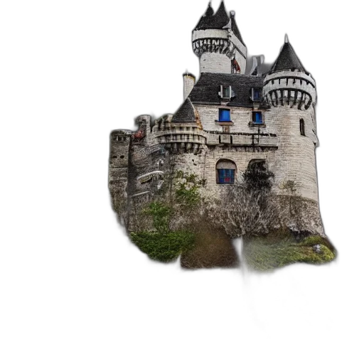 crown, building, dragon, sword, 3d render, photorealistic, concept art, fantasy art transparent PNG cut-out