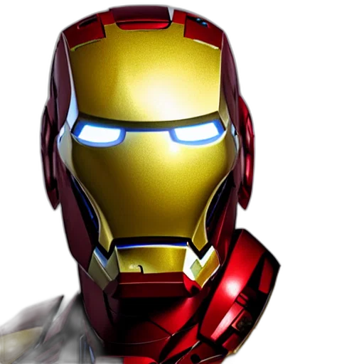 robot, 3d render, comic book art, concept art, photorealistic, portrait, iron, man transparent PNG cut-out