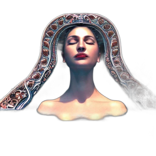 jewelry, mask, crown, face, concept art, 3d render, fantasy art, photorealistic transparent PNG cut-out