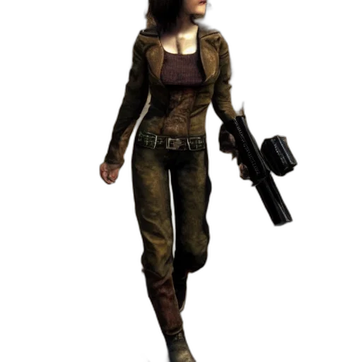 weapon, staff, jacket, concept art transparent PNG cut-out