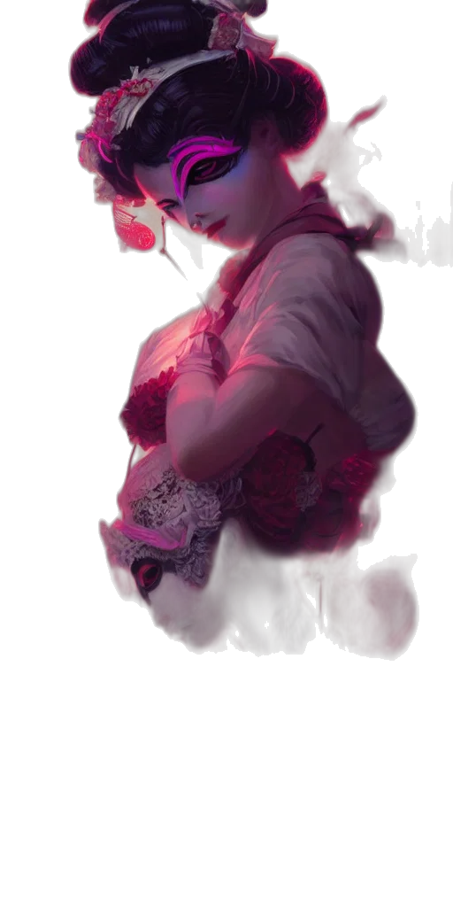 dress, face, mask, crown, concept art, photorealistic, fantasy art, oil painting transparent PNG cut-out