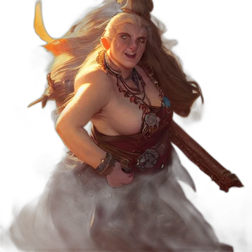 dragon, staff, dress, fantasy art transparent PNG cut-out