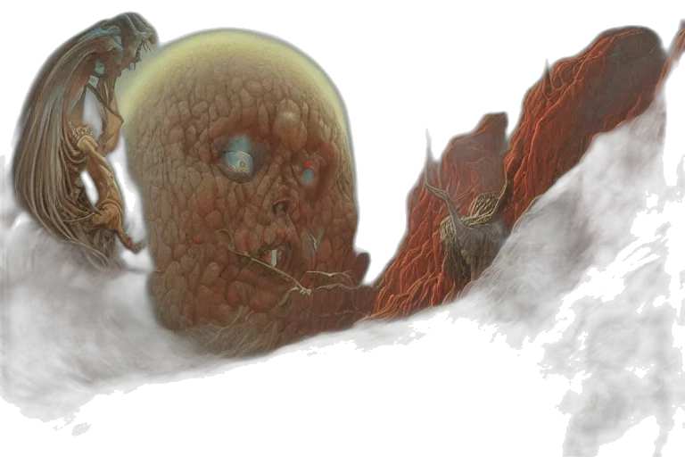 creature, mask, concept art, fantasy art transparent PNG cut-out