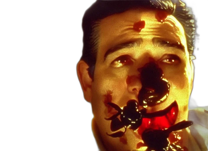 face, food, photorealistic, outer space, fire, film, still, ted transparent PNG cut-out