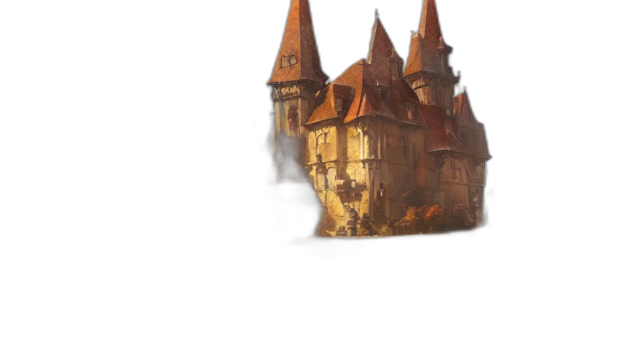 crown, hat, building, mask, concept art, fantasy art, 3d render, photorealistic transparent PNG cut-out