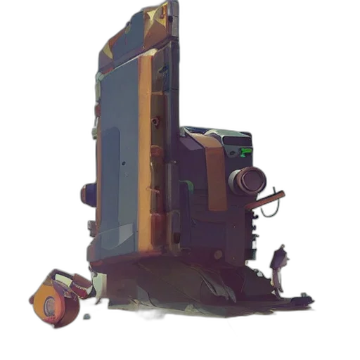 robot, weapon, car, staff transparent PNG cut-out