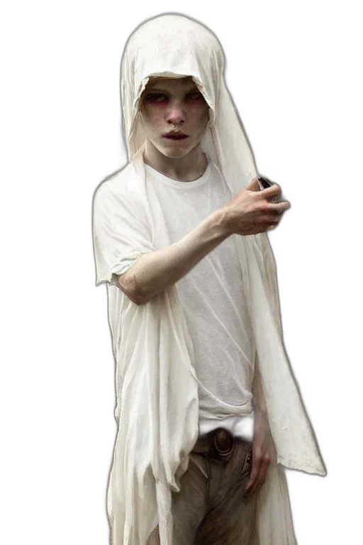 dress, creature, staff, weapon transparent PNG cut-out