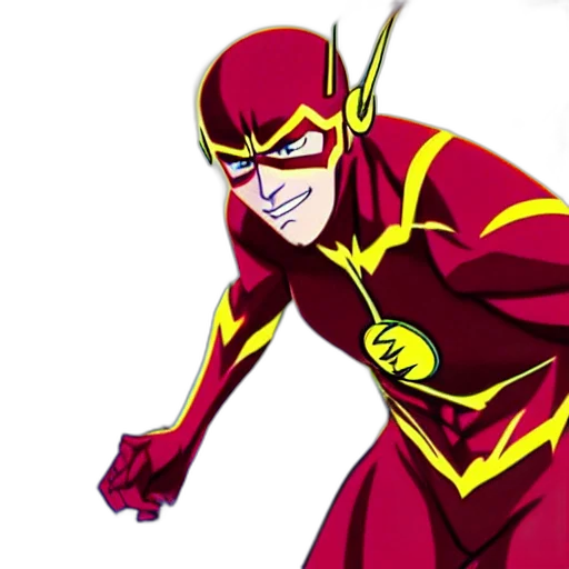 comic book art, concept art, cartoon, flash transparent PNG cut-out