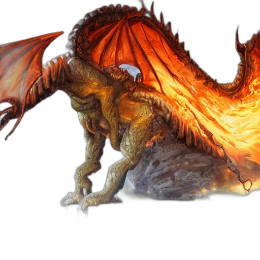 dragon, creature, animal, concept art, fantasy art, photorealistic, 3d render, golden transparent PNG cut-out