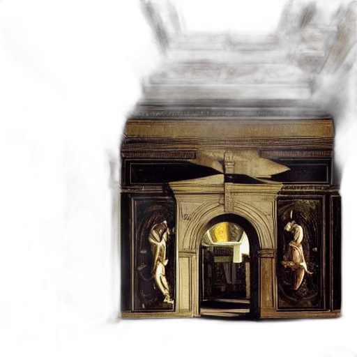furniture, mask, concept art, photorealistic transparent PNG cut-out