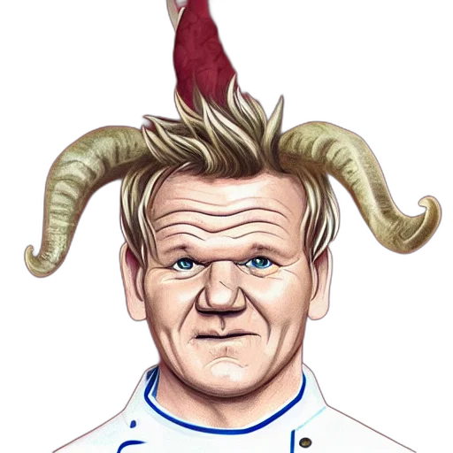 staff, concept art, cartoon, fantasy art, photorealistic, portrait, chef, gordon transparent PNG cut-out
