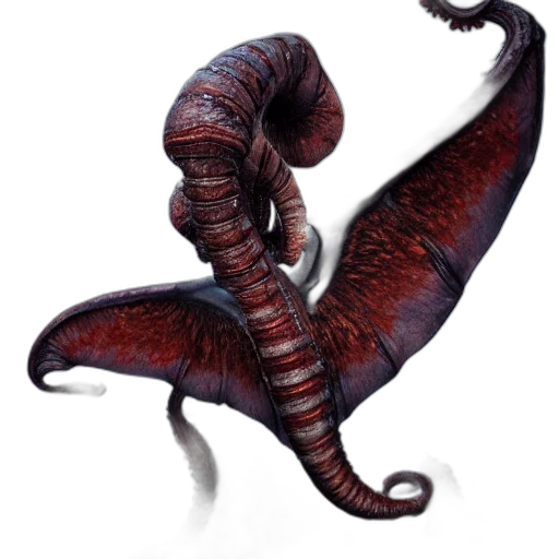 dragon, creature, animal, staff transparent PNG cut-out