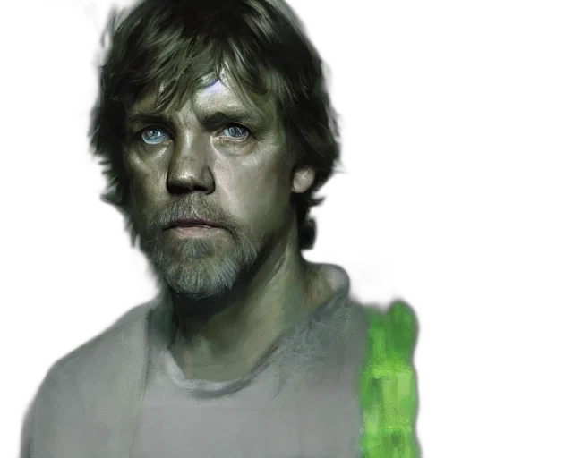 photorealistic, concept art, green, portrait transparent PNG cut-out