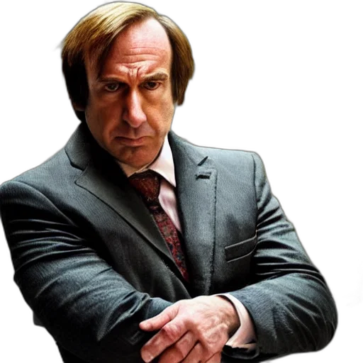 jacket, face, staff, hair, photorealistic, concept art, saul, goodman transparent PNG cut-out