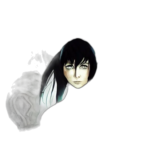 mask, face, hair, creature, fantasy art, anime, photorealistic, concept art transparent PNG cut-out